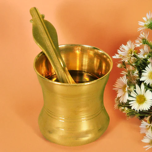 Brass Panchapatra For Pooja- Small